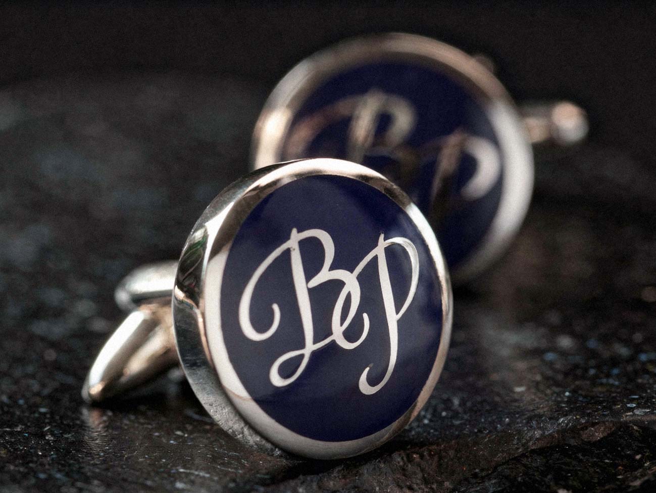 Custom Initial Cufflinks by ZAUNICK